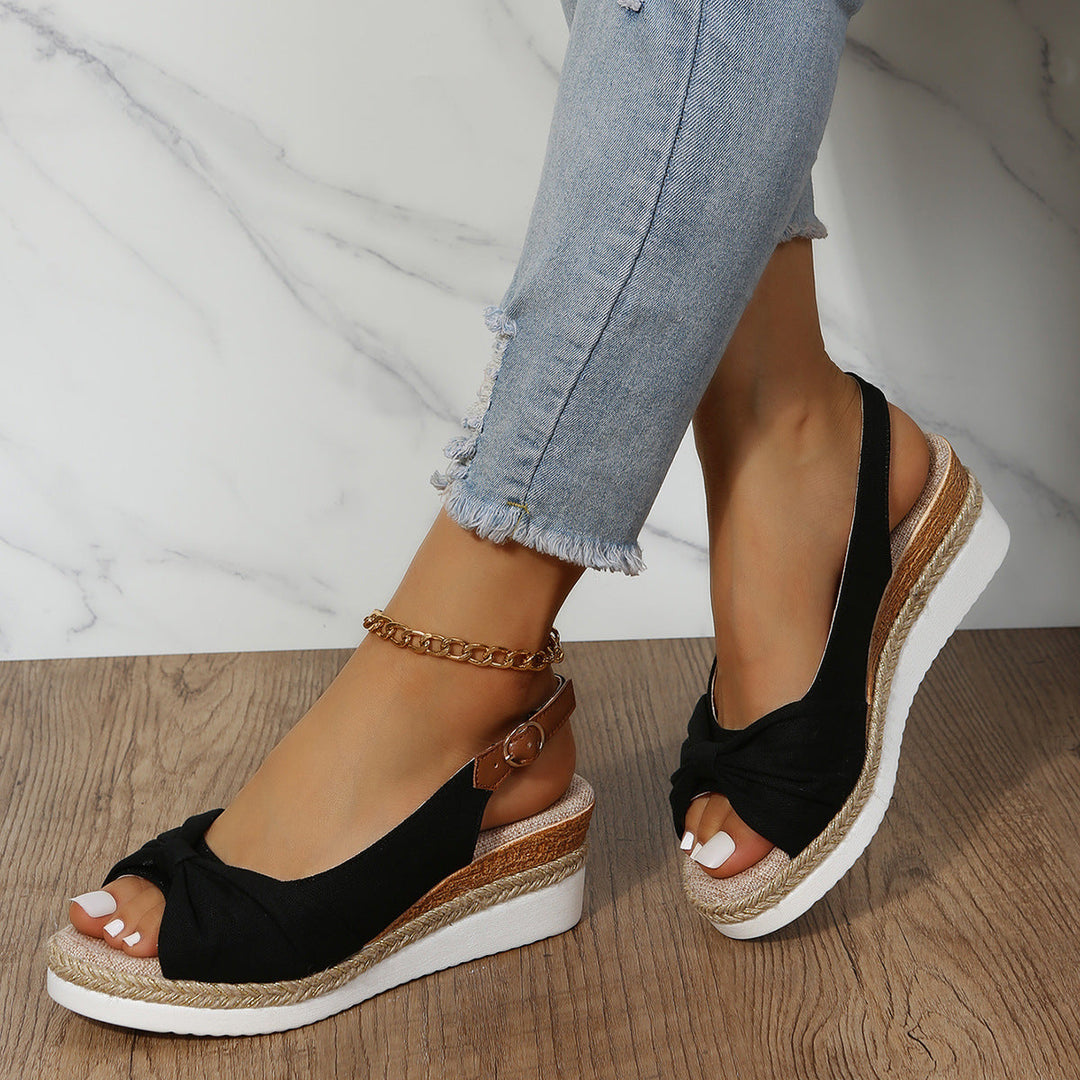 Fashionable Open-Toe Wedge Sandals for Women
