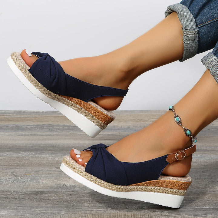 Fashionable Open-Toe Wedge Sandals for Women