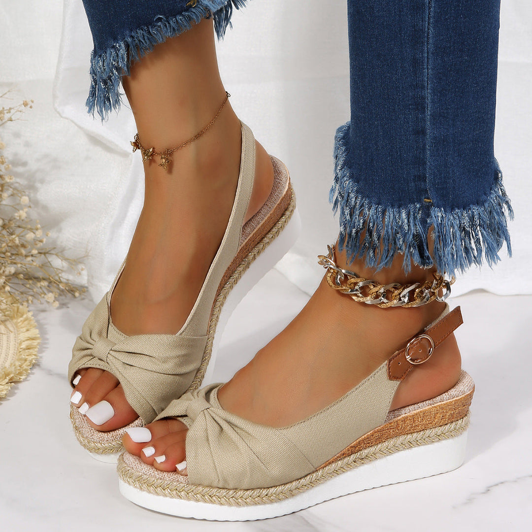 Fashionable Open-Toe Wedge Sandals for Women