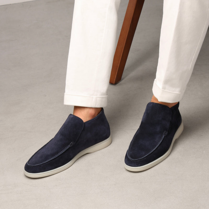 Stylish Men's Kalfssuede Loafers