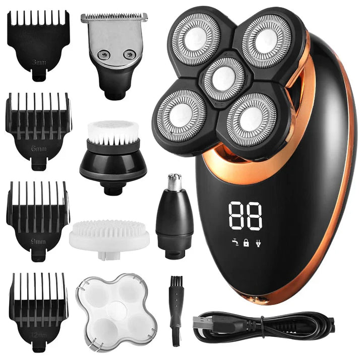 Water-resistant Cordless Multi-Functional Trimmer for Men