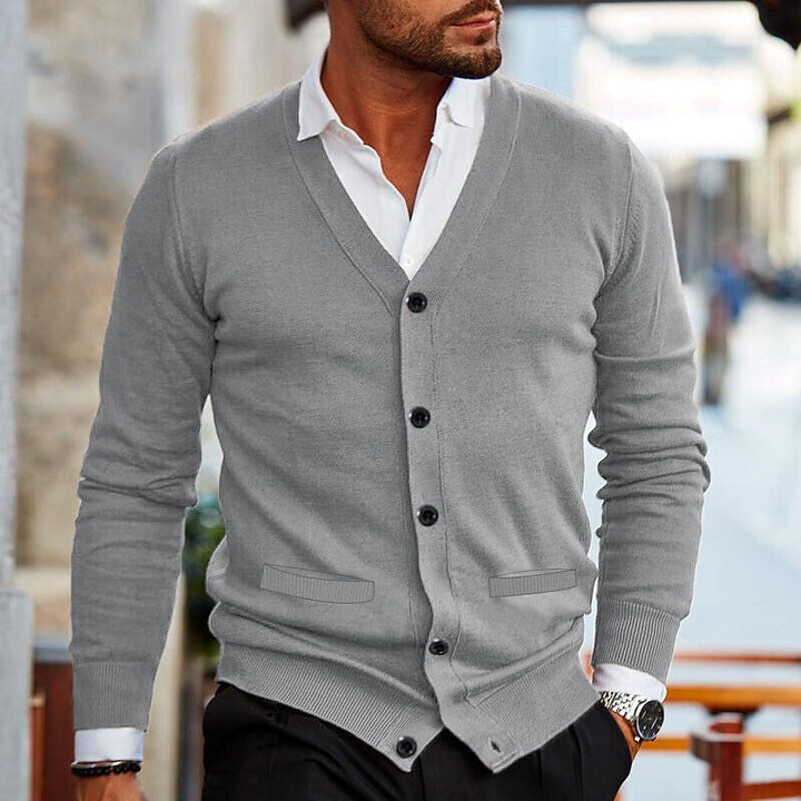 Button-Up Cardigan for Men