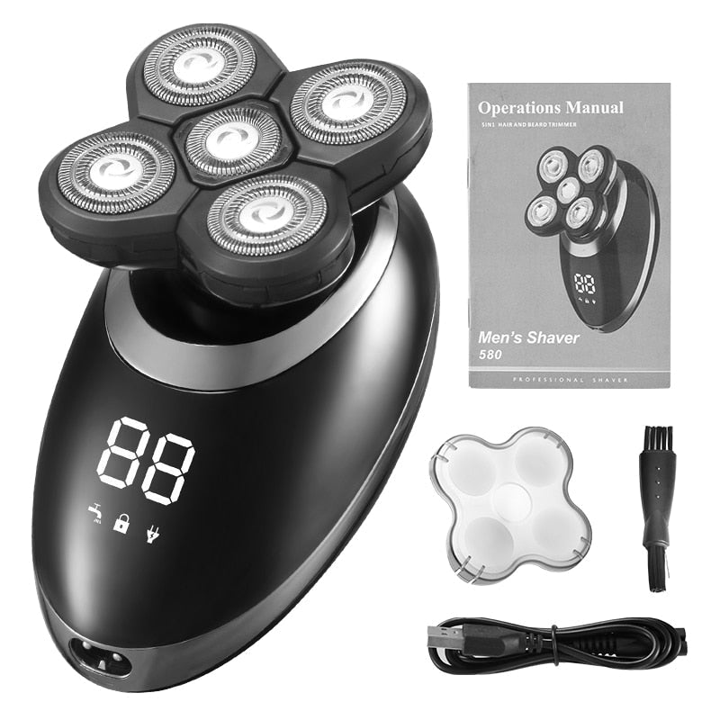 Waterproof Cordless Multifunctional Trimmer and Shaver for Men