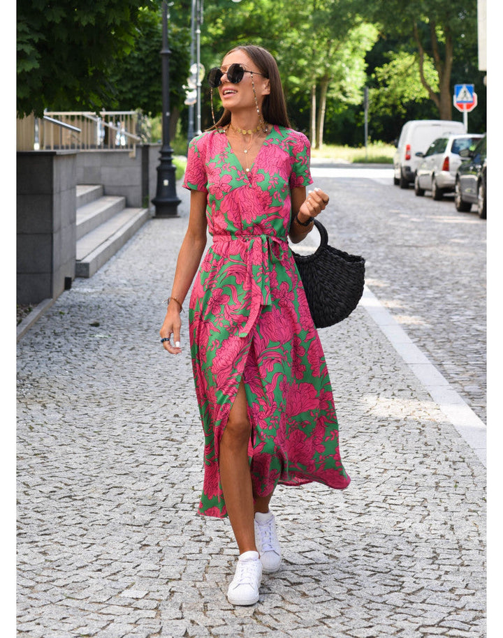 Summer Maxi Dress with Floral Print