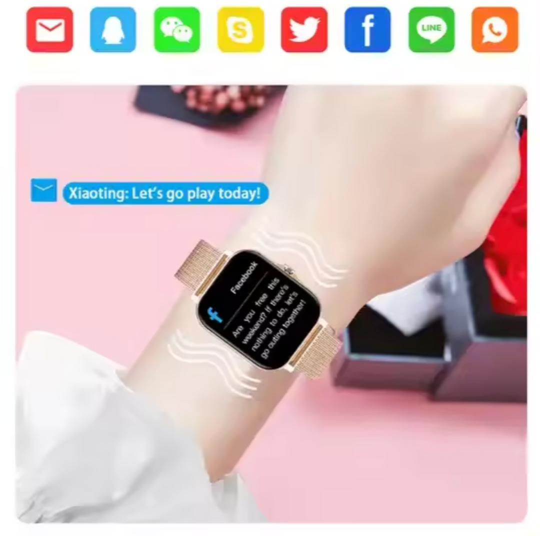 Elegant Smartwatch with Health and Activity Tracking for Women