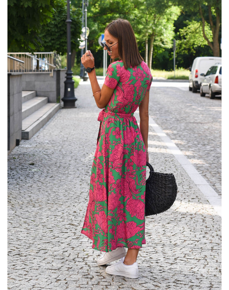 Summer Maxi Dress with Floral Print