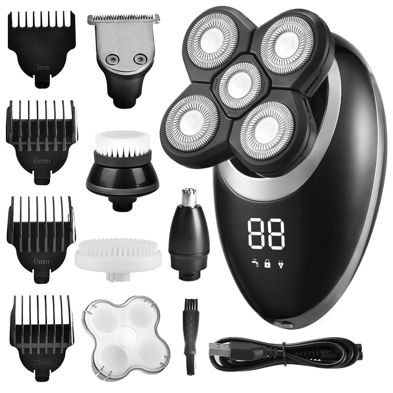 Waterproof Cordless Multifunctional Trimmer and Shaver for Men