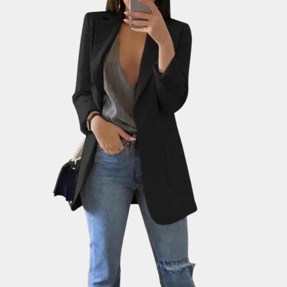 Long Slim Fit Blazer for Women