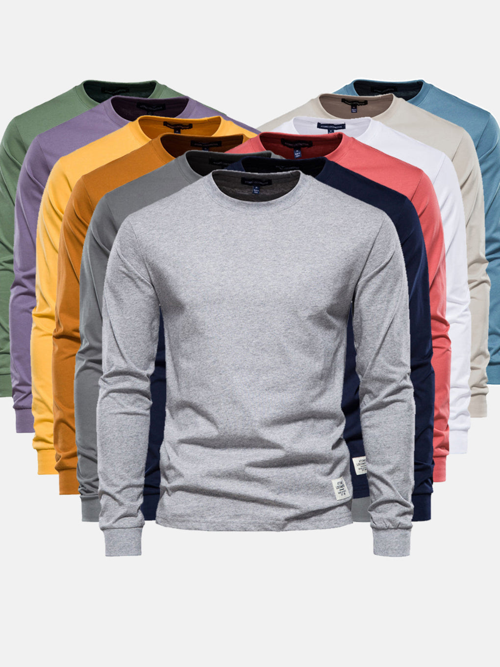 Men's Long-Sleeved Cotton Shirt – Comfort and Style for Fall/Winter