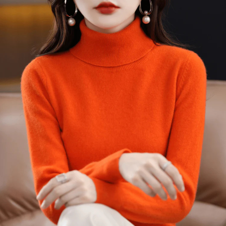 Women’s Fine-Knit Turtleneck Sweater