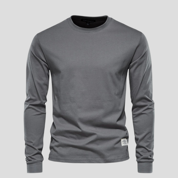 Men’s Long-Sleeved Round-Neck Shirt
