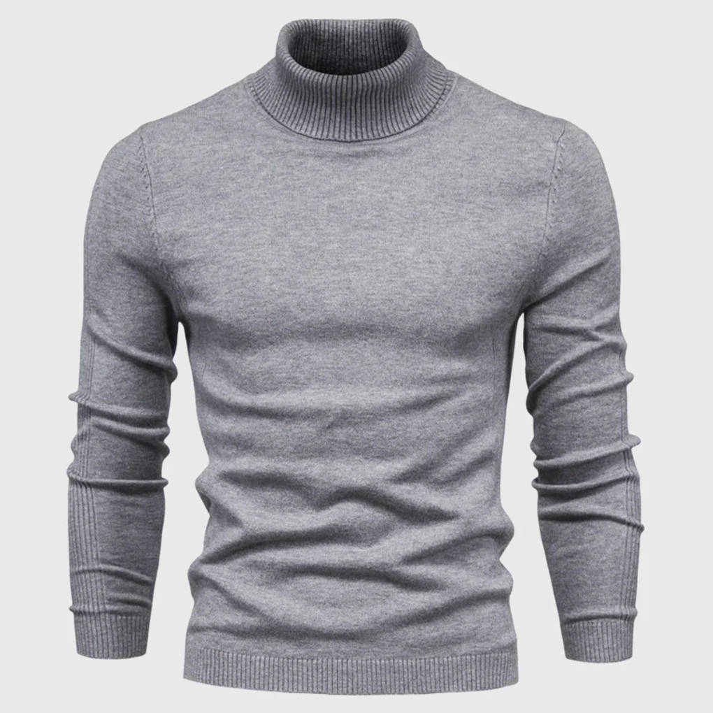Men’s Wash-Able Turtleneck Sweater – Practical Style with Everyday Wear