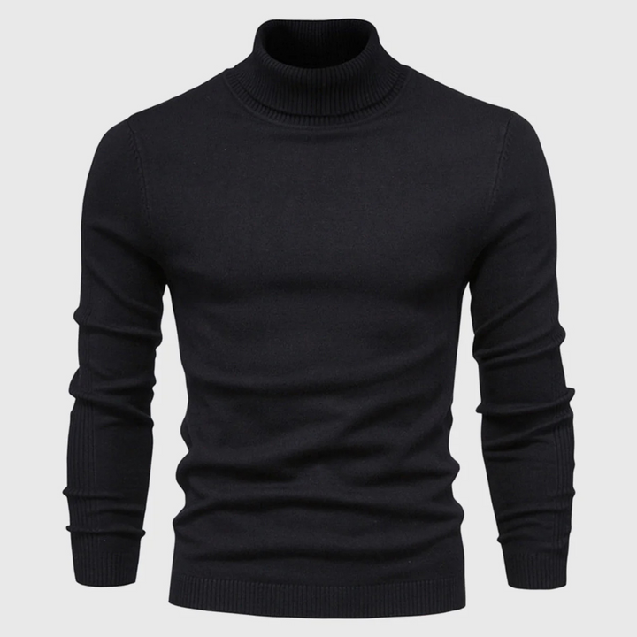 Men’s Wash-Able Turtleneck Sweater – Practical Style with Everyday Wear
