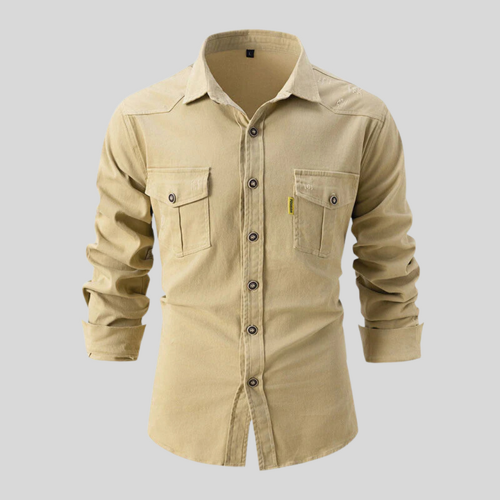 Men’s Work-Day Shirt – Heavy-Duty Design with Everyday Utility