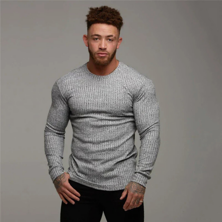 Men’s Knit Crewneck Sweater – Casual Layer with Timeless Palette