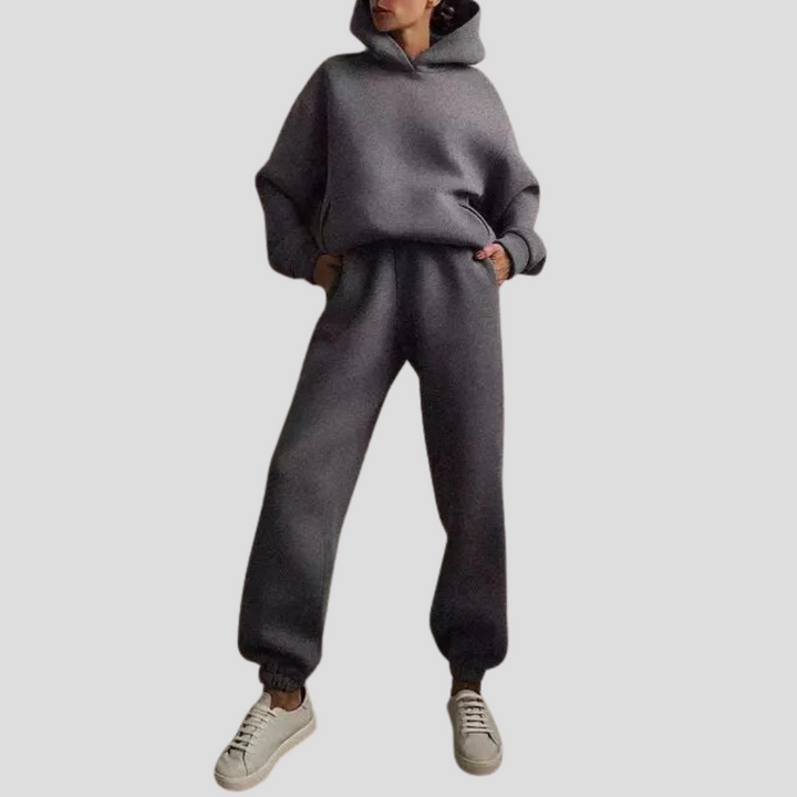 Women’s Hoodie & Jogger Set – Relaxed Winter Lounge Wear