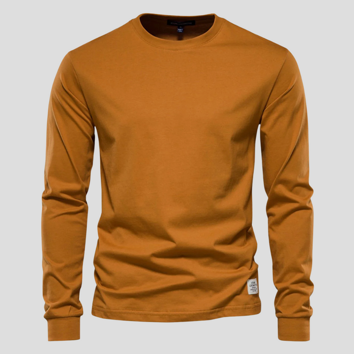 Men’s Long-Sleeved Round-Neck Shirt