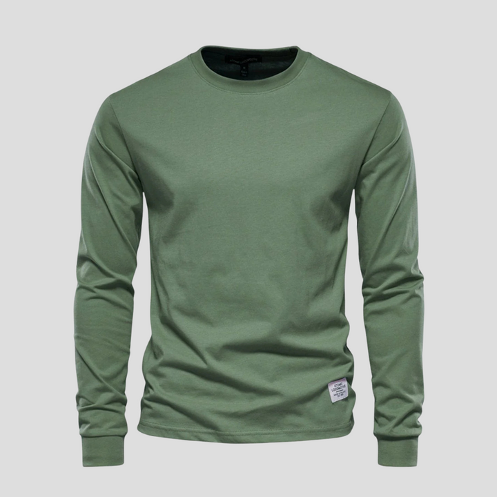 Men’s Long-Sleeved Round-Neck Shirt