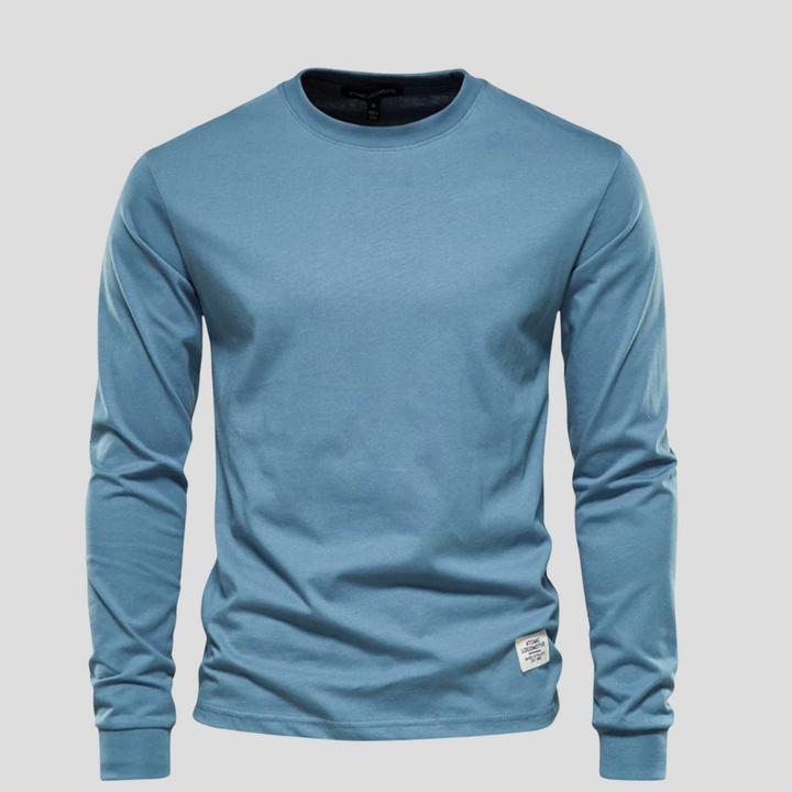 Men’s Long-Sleeved Round-Neck Shirt