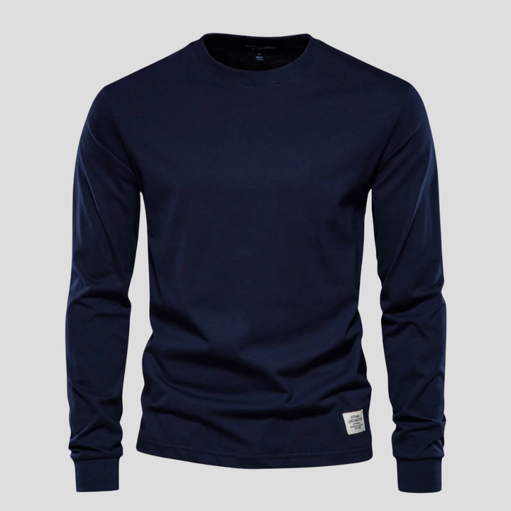 Men’s Long-Sleeved Round-Neck Shirt
