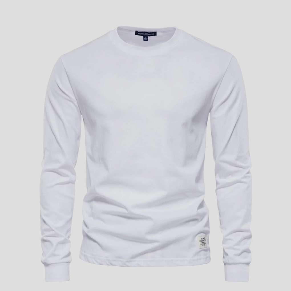 Men’s Long-Sleeved Round-Neck Shirt