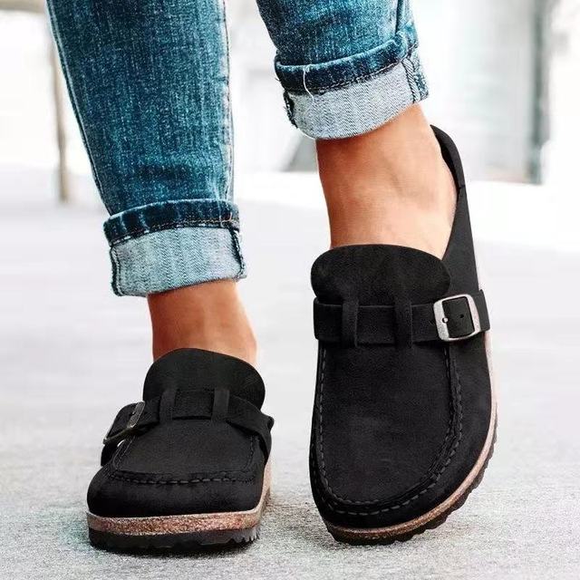 Retro Suede Loafers for Women