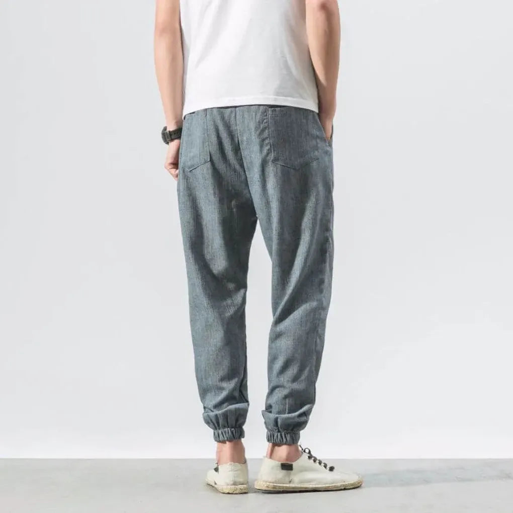 Men’s cottonmix-Linen Comfort Pants – Lightweight Everyday Wear