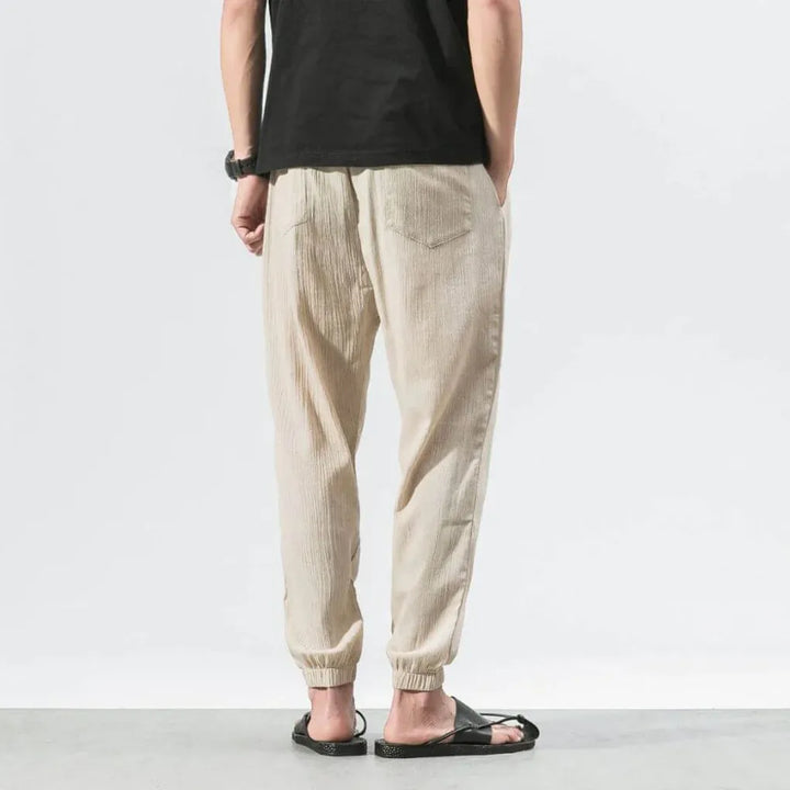Men’s cottonmix-Linen Comfort Pants – Lightweight Everyday Wear