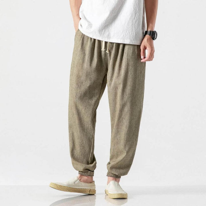 Men’s cottonmix-Linen Comfort Pants – Lightweight Everyday Wear