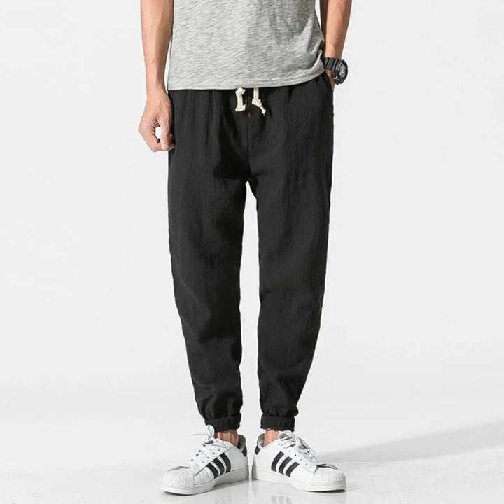Men’s cottonmix-Linen Comfort Pants – Lightweight Everyday Wear