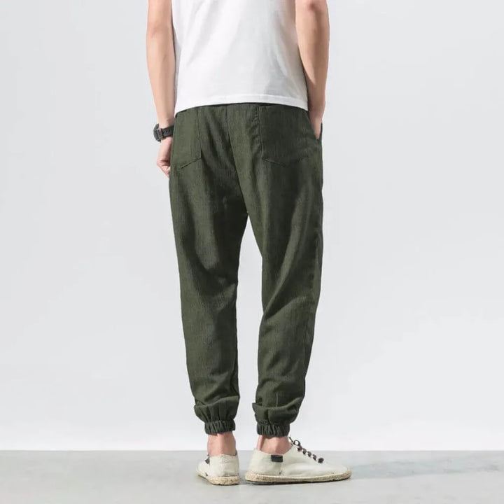 Men’s cottonmix-Linen Comfort Pants – Lightweight Everyday Wear