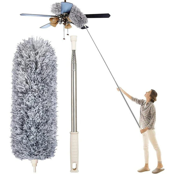 Telescopic Feather Duster - 5 meter range and easy to wash