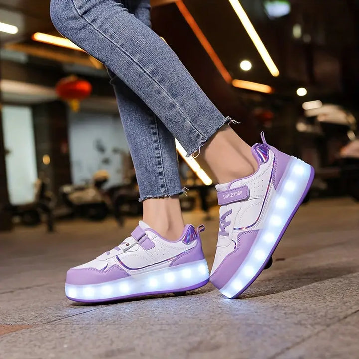 Trendy Roller Shoes for Children - with Lights