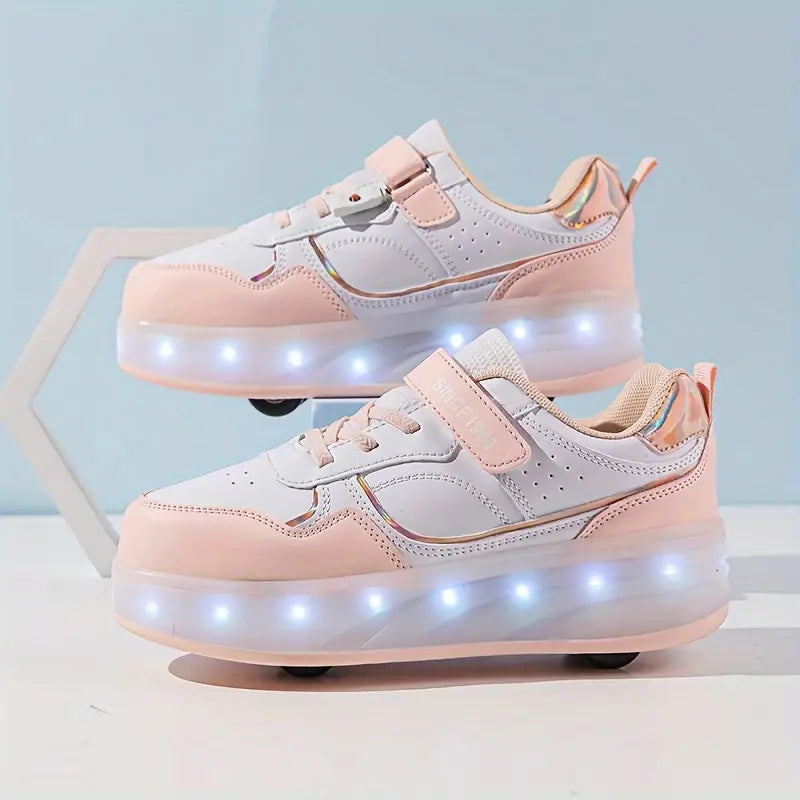Trendy Roller Shoes for Children - with Lights