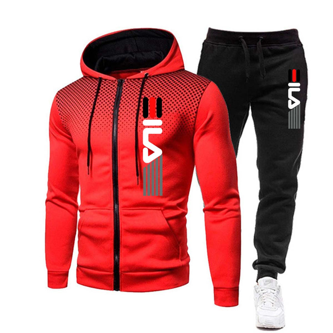Steph Comfortable Men’s Tracksuit with Letter Print – Style and Function Combined