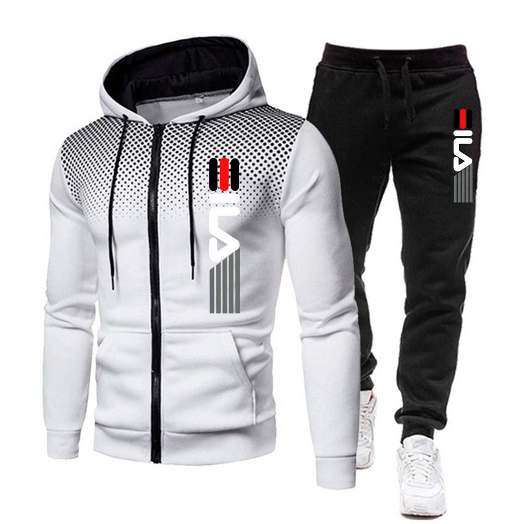 Steph Comfortable Men’s Tracksuit with Letter Print – Style and Function Combined