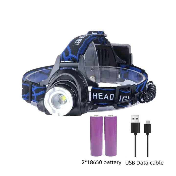 Rechargeable LED Headlamp – Bright Illumination for Outdoor Activities