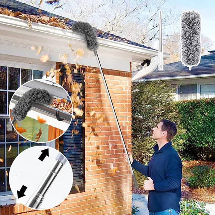 Telescopic Feather Duster - 5 meter range and easy to wash