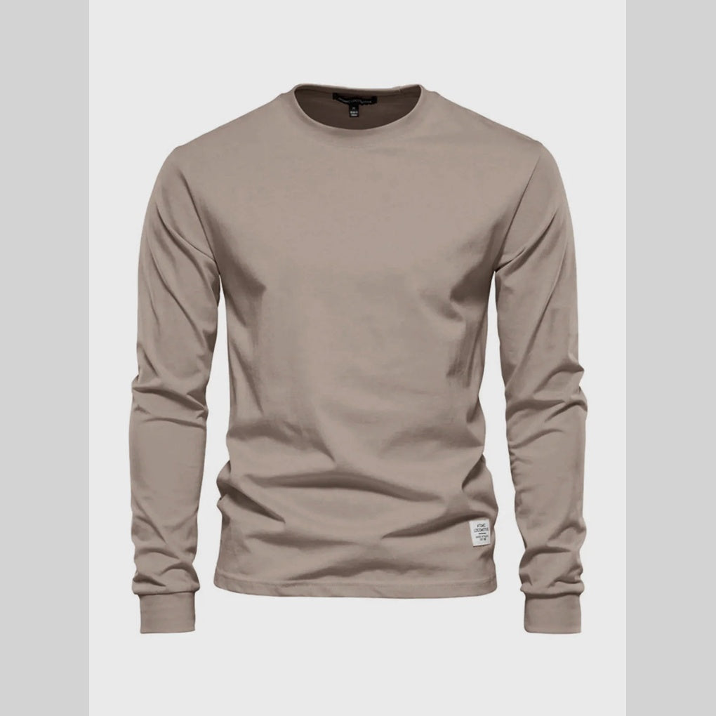 Men’s Long-Sleeved Round-Neck Shirt