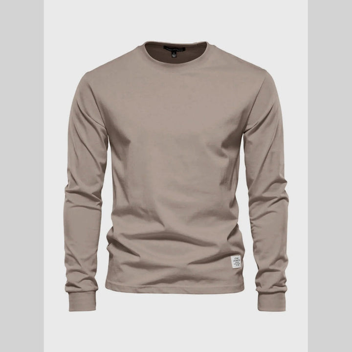 Men’s Long-Sleeved Round-Neck Shirt