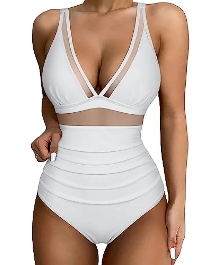 Elegant One-Piece Swimsuit with Flattering Fit