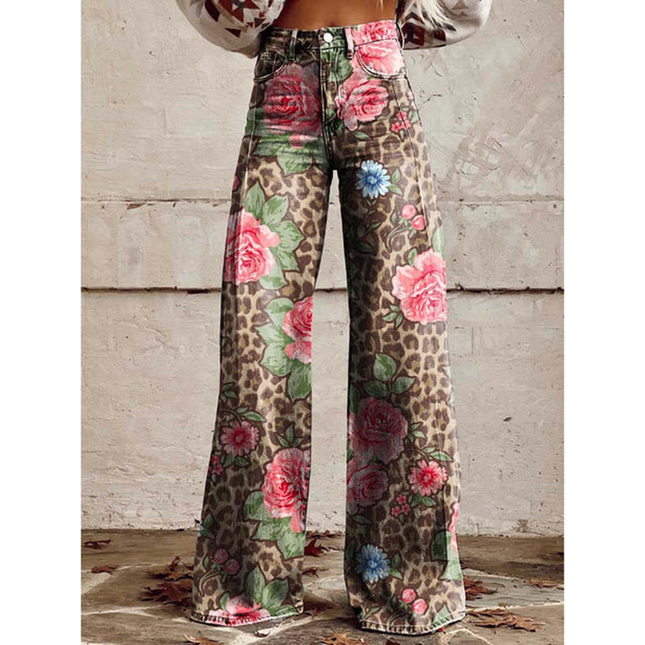 Women’s Long Pants – Ritan Floral & Solid Prints