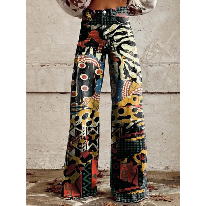 Women’s Long Pants – Ritan Floral & Solid Prints