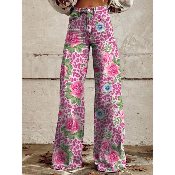 Women’s Long Pants – Ritan Floral & Solid Prints