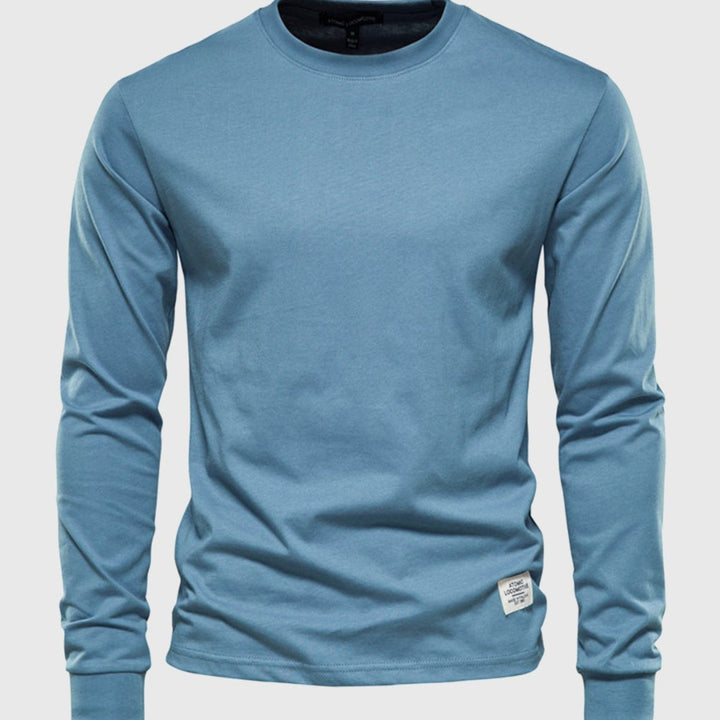 Men's Long-Sleeved Cotton Shirt – Comfort and Style for Fall/Winter