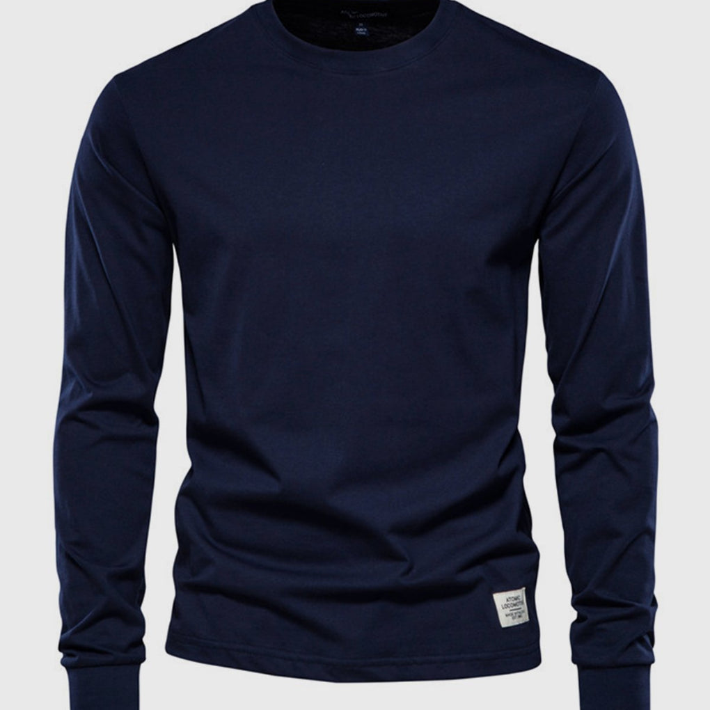 Men's Long-Sleeved Cotton Shirt – Comfort and Style for Fall/Winter