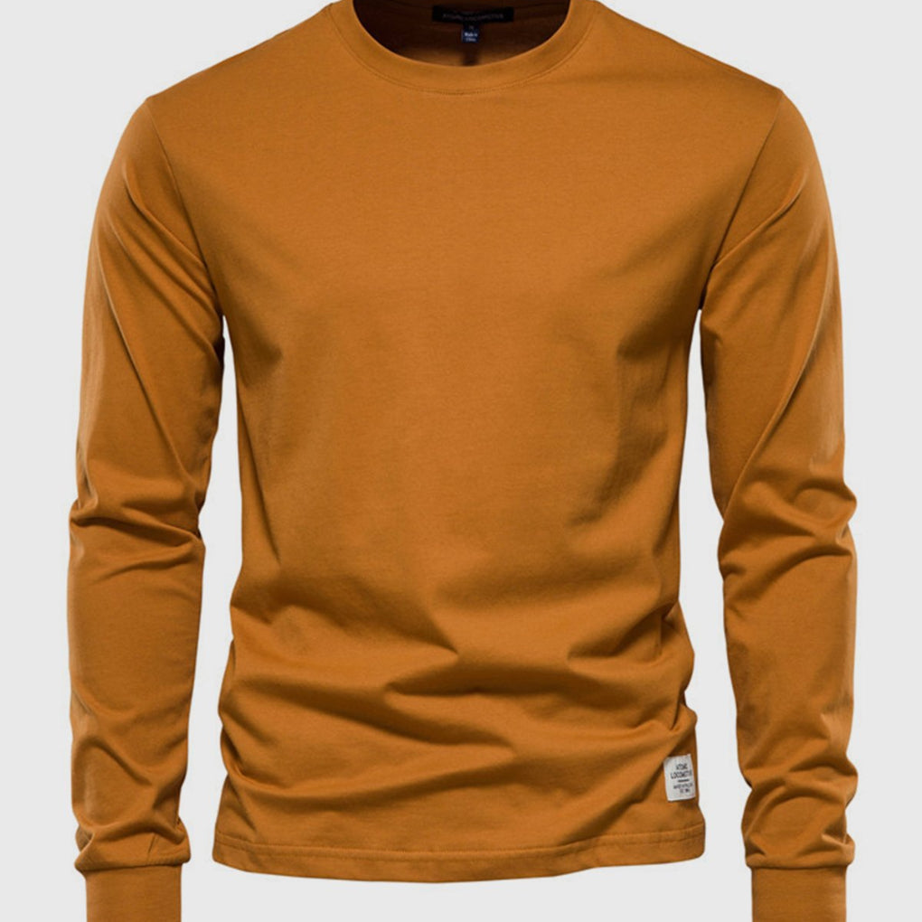 Men's Long-Sleeved Cotton Shirt – Comfort and Style for Fall/Winter