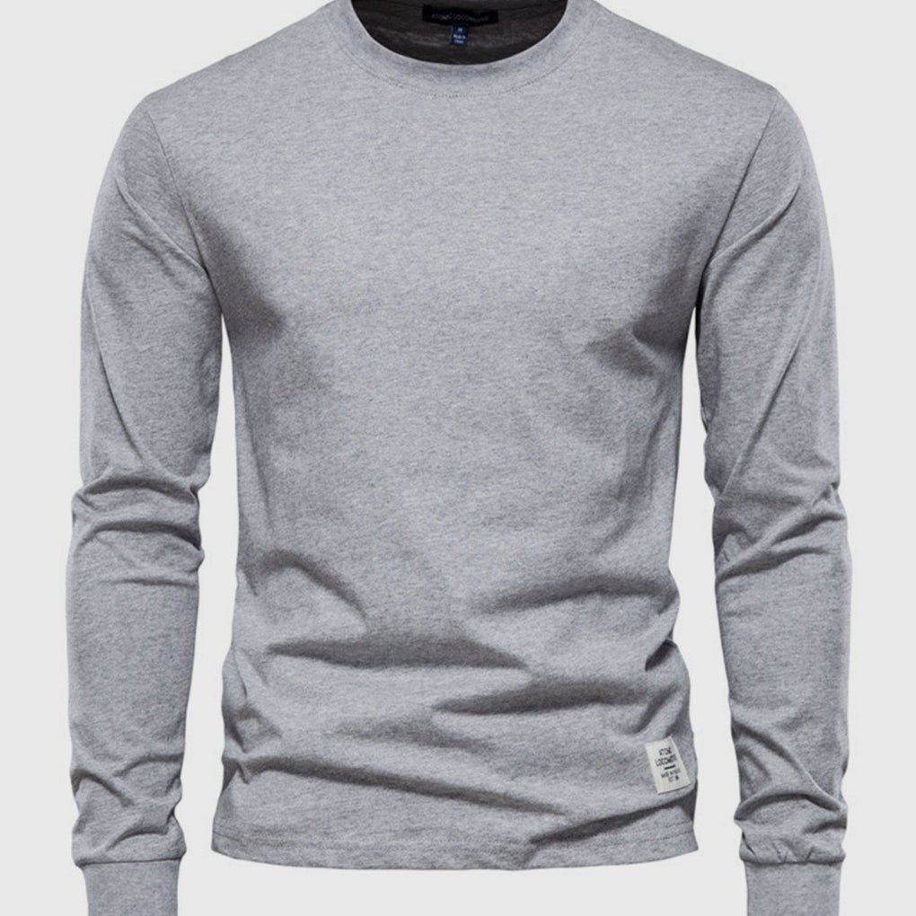 Men's Long-Sleeved Cotton Shirt – Comfort and Style for Fall/Winter