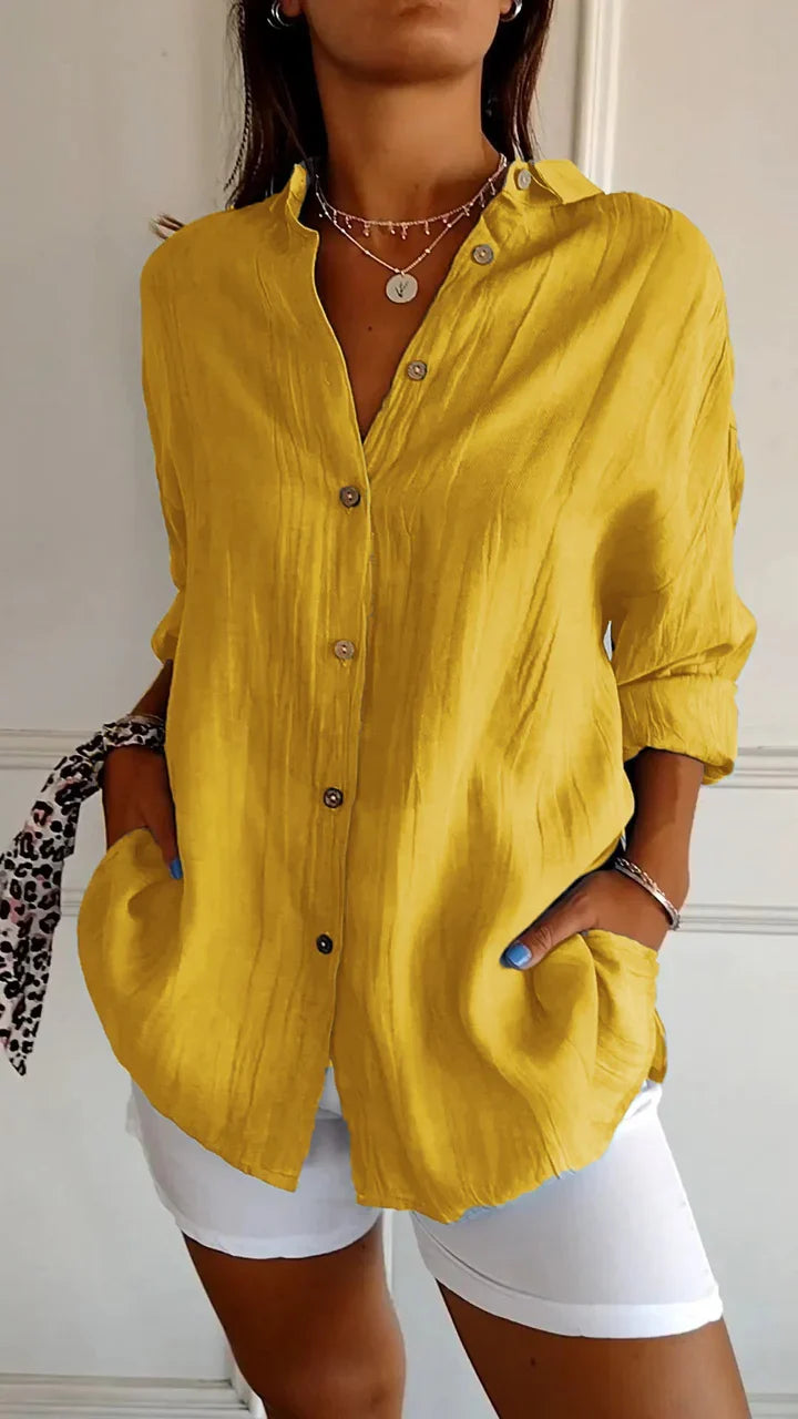 Casual Button-Down Shirt for Women