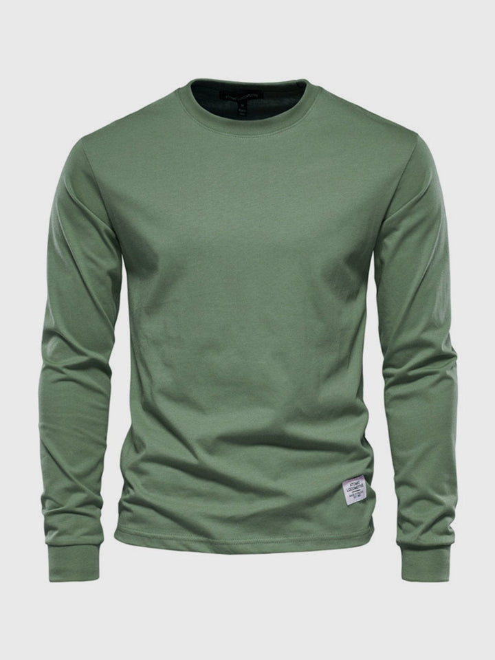 Men's Long-Sleeved Cotton Shirt – Comfort and Style for Fall/Winter